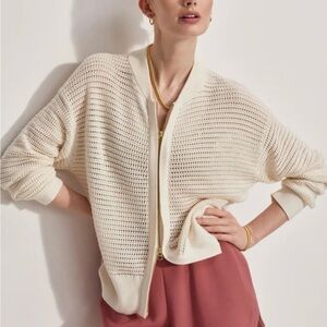 Varley "Ward" Cream Knit Jacket